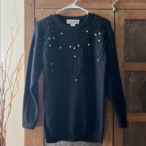 Victoria Harbour Black Knit Sweater
